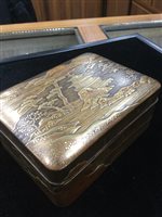 Lot 1017 - A JAPANESE GILT LACQUERED BOX
