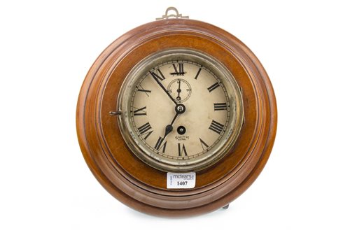 Lot 1407 - A SMITH ASTRAL WALL CLOCK