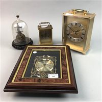 Lot 290 - A GERMAN ANNIVERSARY CLOCK AND FOUR OTHER CLOCKS