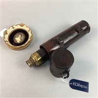 Lot 346 - A REPRODUCTION PORTRAIT OF A VICTORIAN LADY AND A TELESCOPE