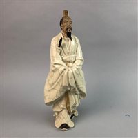 Lot 276 - A LOT OF CHINESE CRACKLE GLAZE FIGURES