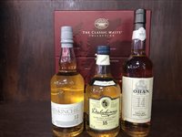 Lot 36 - THE CLASSIC MALTS COLLECTION 20CL SET