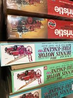 Lot 310 - A LARGE LOT OF DIE CAST MODEL VEHICLES AND MODEL FIRE ENGINES