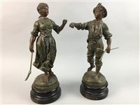 Lot 392 - A PAIR OF FIGURES AFTER FAUCHEUR