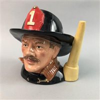 Lot 314 - A ROYAL DOULTON CHARACTER JUG OF 'THE FIREMAN'