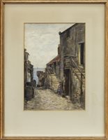 Lot 472 - NEWHAVEN, A WATERCOLOUR BY WILLIAM MARSHALL BROWN