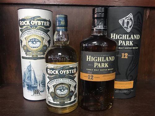 Lot 41 - HIGHLAND PARK AGED 12 YEARS AND ROCK OYSTER