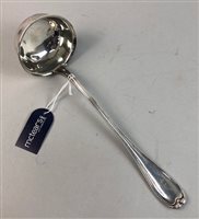 Lot 434 - A GERMAN SILVER SOUP LADLE