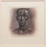 Lot 2241 - * PETER HOWSON OBE, LAST FARTHING mixed media...