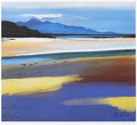 Lot 701 - RHUM FROM ARISAIG, A LIMITED EDITION PRINT BY PAM CARTER