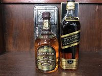 Lot 24 - JOHNNIE WALKER BLACK LABEL 12 YEARS OLD AND CHIVAS REGAL AGED 12 YEARS