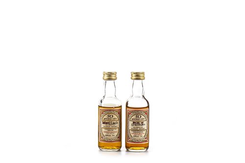 Lot 1156 - PRIDE OF STRATHSPEY 1937 AGED 50 YEARS & MORTLACH 1938 AGED 50 YEARS MINIATURES