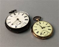 Lot 57 - A JOHN FORREST SILVER POCKET WATCH WITH OTHER WATCHES