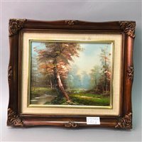 Lot 52 - AN OIL PAINTING BY JANE MORDEN WITH THREE OTHER CONTEMPORARY PAINTINGS
