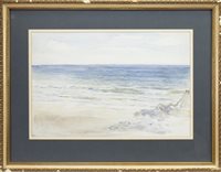 Lot 523 - A COASTAL SCENE, POSSIBLY MACHRIHANISH, BY WILLIAM MCTAGGART
