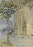 Lot 430 - BUSH HOUSE, LONDON, A WATERCOLOUR BY ALEXANDER MACLEAN
