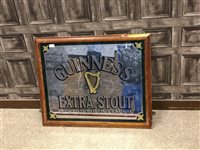 Lot 973 - A VICTORIAN GUINNESS ADVERTISING MIRROR