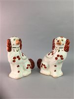 Lot 116 - A PAIR OF WALLY DOGS WITH OTHER ANIMALS
