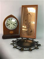 Lot 75 - AN EDWARDIAN MANTEL CLOCK AND OTHERS