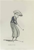 Lot 502 - A SERIES OF GOLF CARICATURES (13), BY P HOBBS