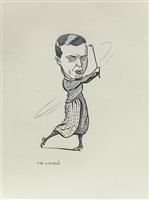 Lot 494 - A SERIES OF GOLF CARICATURES, BY P HOBBS