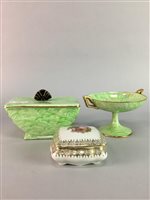 Lot 156 - CARLTON WARE VASE WITH OTHER CERAMICS