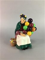 Lot 158 - A ROYAL DOULTON FIGURE OF THE OLD BALLOON SELLER WITH HUMMEL FIGURES