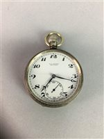 Lot 25 - J.G. GREAVES SILVER POCKET WATCH WITH OTHER POCKET WATCHES