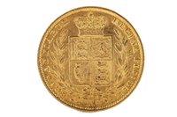 Lot 514 - A GOLD SOVEREIGN, 1857
