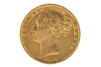 Lot 514 - A GOLD SOVEREIGN, 1857
