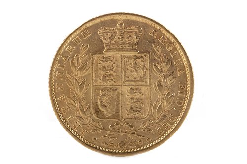Lot 516 - A GOLD SOVEREIGN, 1855