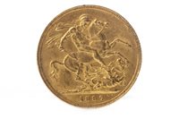 Lot 518 - A GOLD SOVEREIGN, 1887