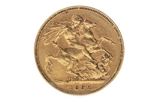 Lot 541 - A GOLD SOVEREIGN, 1892