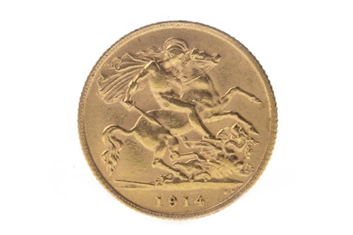 Lot 549 - A GOLD HALF SOVEREIGN, 1914
