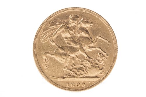 Lot 550 - A GOLD SOVEREIGN, 1890