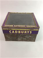 Lot 178 - VINTAGE CADBURY CHOCOLATE BISCUITS LACQUERED SHOP COUNTER DISPLAY TIN