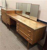 Lot 235 - A WYLIE & LOCHHEAD RETRO DRESSING CHEST AND CHEST