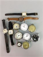 Lot 246 - A LOT OF POCKET AND WRIST WATCHES