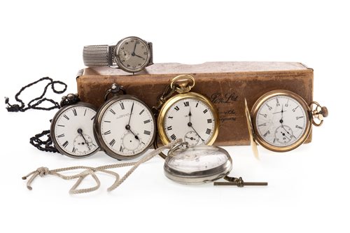 Lot 760 - A COLLECTION OF POCKET WATCHES AND A WRIST WATCH