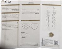 Lot 6 - A GIA CERTIFICATED UNMOUNTED DIAMOND