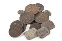 Lot 528 - A GROUP OF EARLY TOKENS AND COINS