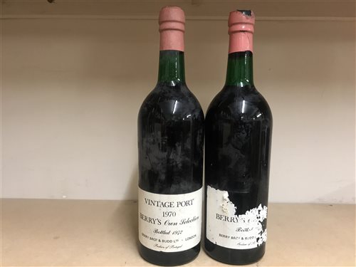Lot 19 - BERRY'S OWN SELECTION 1970 (2)
