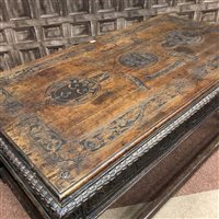 Lot 1614 - A VICTORIAN CARVED OAK HALL TABLE OF 17TH CENTURY DESIGN