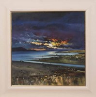 Lot 2345 - * DAVY BROWN, RAGING SKY oil on board, signed,...