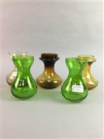 Lot 130 - A LOT OF GLASS VASES