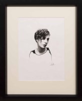 Lot 2352 - * JAMES (JIM) DICK, THE ANONYMOUS charcoal on...