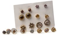 Lot 226 - A COLLECTION OF VARIOUS STUD EARRINGS