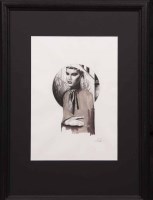 Lot 2355 - * JAMES (JIM) DICK, COMPOSURE mixed media on...