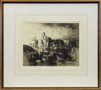 Lot 404 - A JERSEY VARIC CART, A DRYPOINT BY EDMUND BLAMPIED