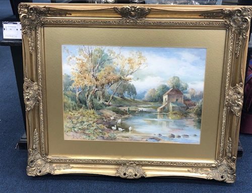 Lot 91 - THE OLD MILL, LESMAHAGOW A WATERCOLOUR BY MURRAY MACDONALD